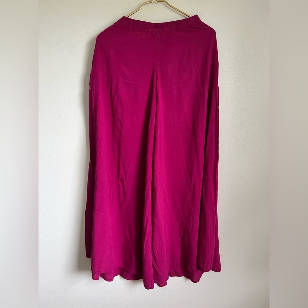 Aakaa Wide-leg rayon boho hippie pants Sz S